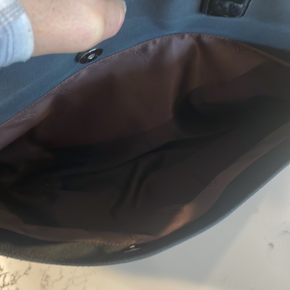 Vintage Coach Leather & Microfiber Fabric Satchel - Picture 11 of 15